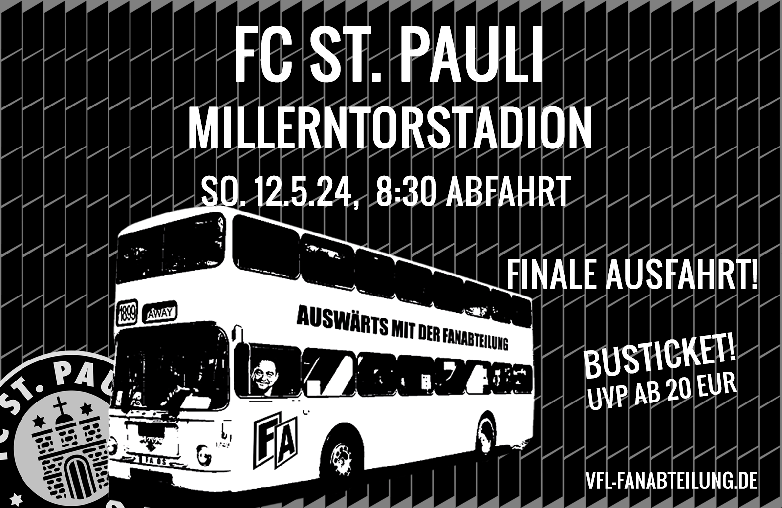 Mit der FA zu St. Pauli 2.0 (nur BUSFAHRT)