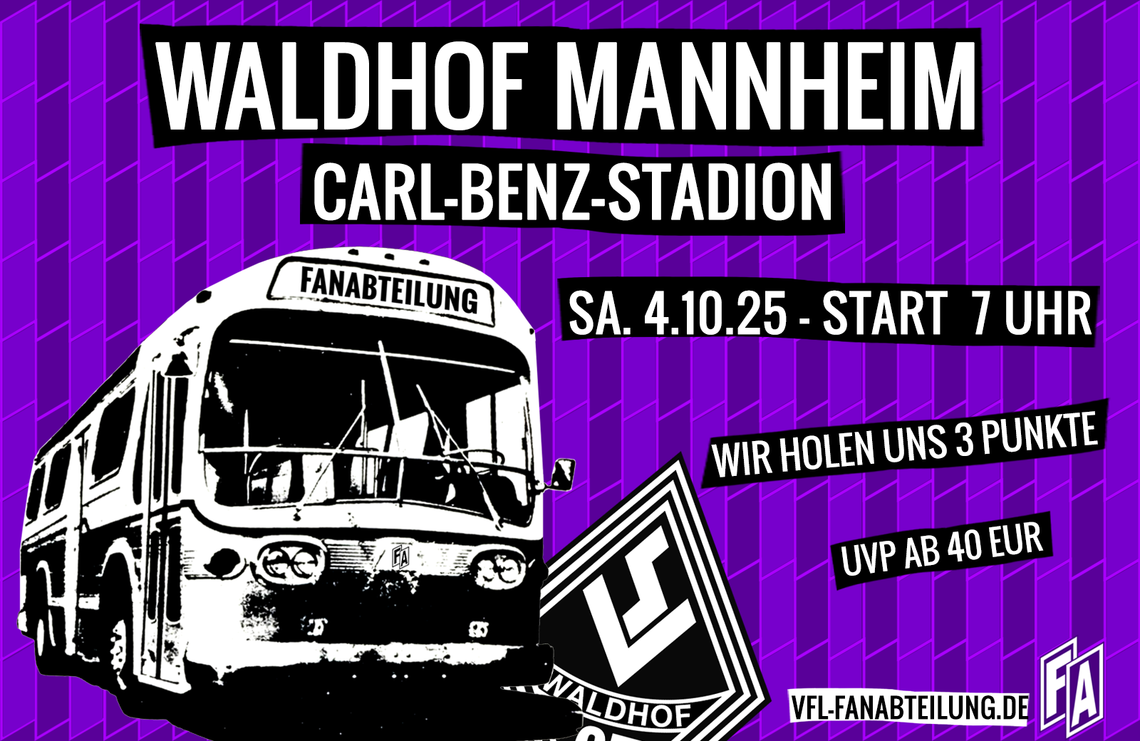 Auswärtsbus nach Mannheim