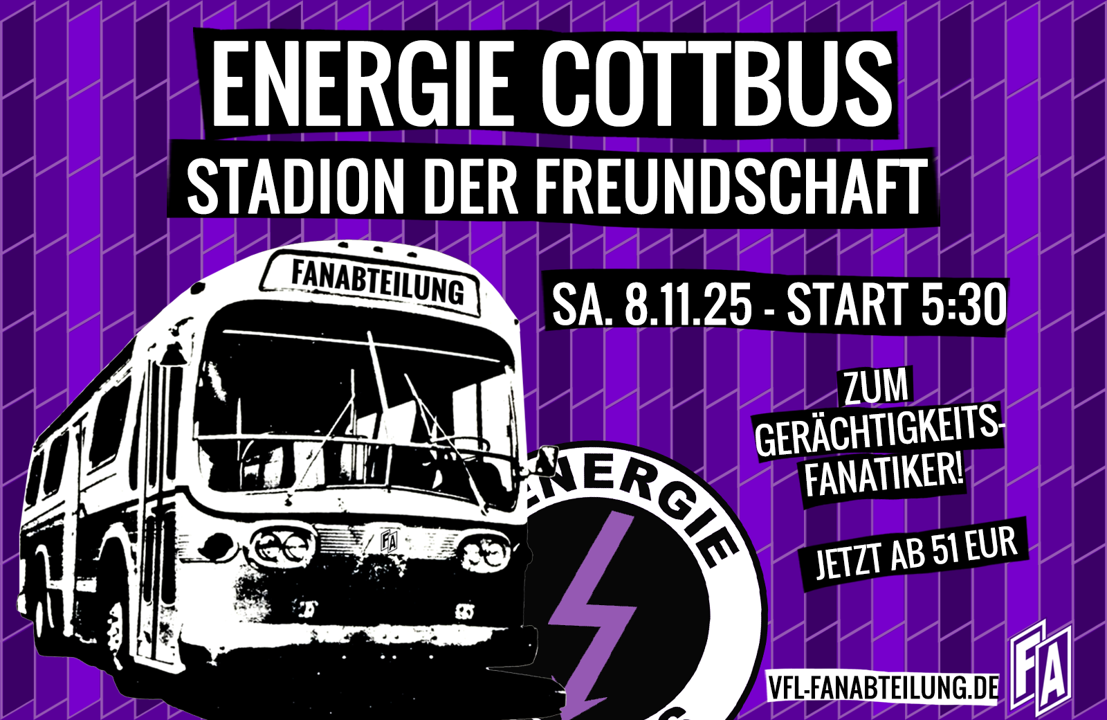 Mit der Fanabteilung nach Cottbus