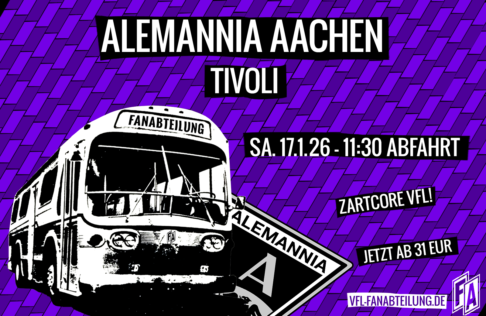 Mit der Fanabteilung nach Aachen