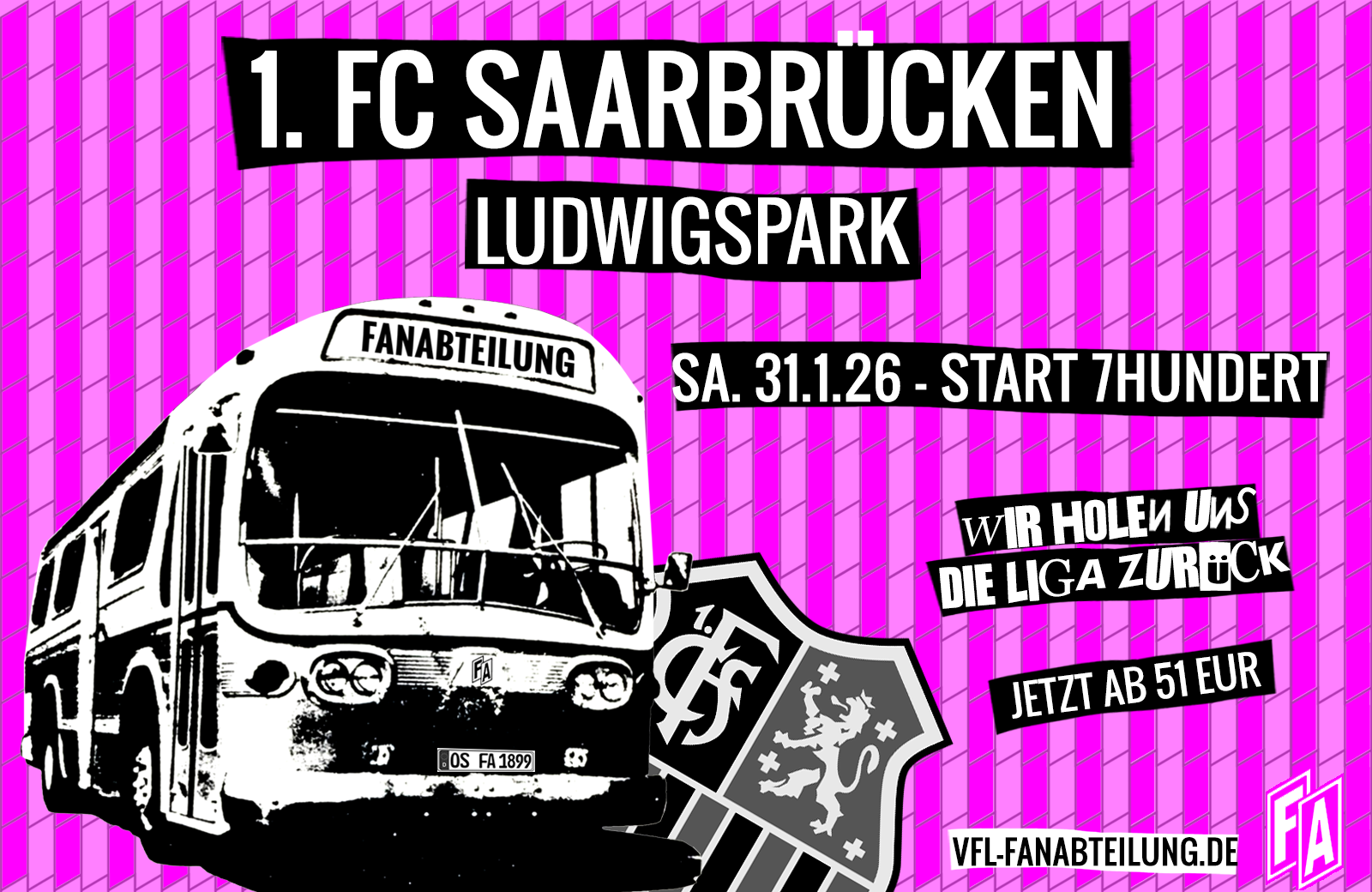 Mit der Fanabteilung nach Saarbrücken